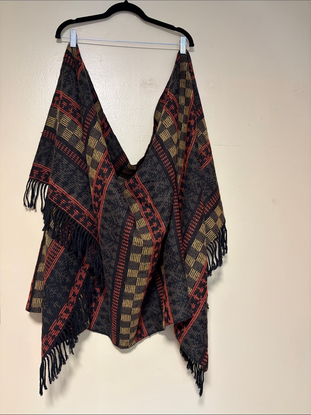 Lowrys Farm Japanese Brand Tribal Geometric Blanket Shawl
